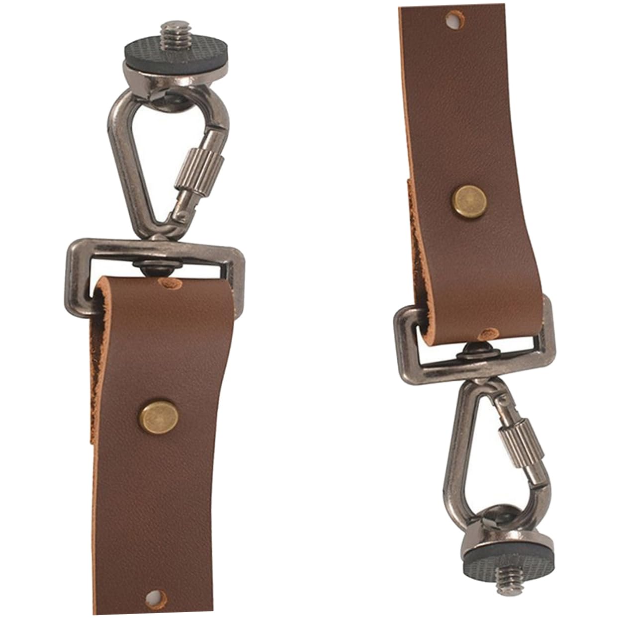 Bandoulière Maintien Stable Réglable en Cuir Marron pour Appareil Photo