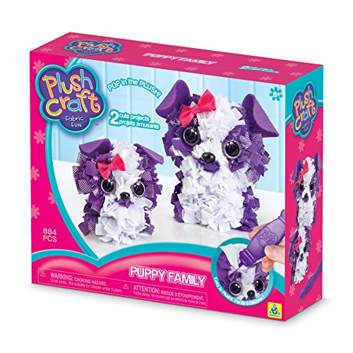 The Orb Factory PlushCraft Puppy Family 3D - //coolthings.us