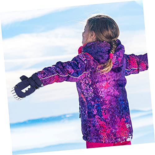 Yardwe 1 Par luvas luva esportiva infantil luva quente de inverno luva adolescente luva de tubarão l