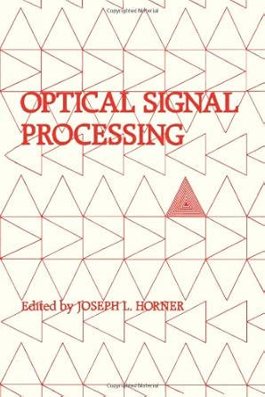 Optical Signal Processing Optical Signal Processing book cover