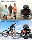 OUKITEL Smart Watch for Men,Answer/Make Call,1.52" HD Screen,Fitness Watch with Heart Rate/Sleep Monitor/SpO2,100+ Sport Modes Activity Tracker,IP68 Waterproof Outdoor Smartwatch for IOS Android - Image 4