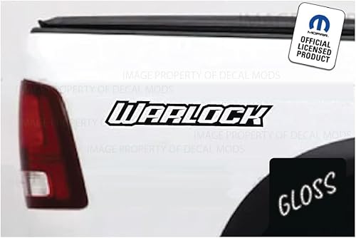 Miniatura 1 de Decal Mods Adhesivo gráfico Warlock Bedside para Dodge Ram (juego de 2) negro brillante - CB | SD3W0