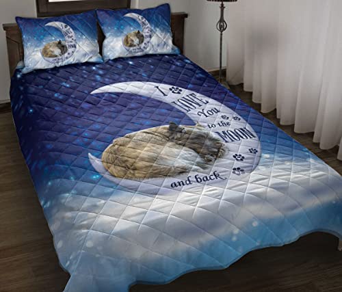 Cairn Terrier Quilt Set with Dog Pillowcases