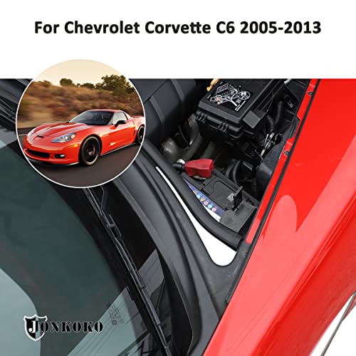 Image of Engine Bay Side Panel Cover for Chevrolet Corvette C6 2005-2013 Hood Engine Trim,Battery Baffle, Fuse Box,Guide Channel Cover,Engine Interior Accessories (Engine Compartment Guide Channel Cover)