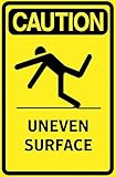 Caution Uneven Surface Sign 5