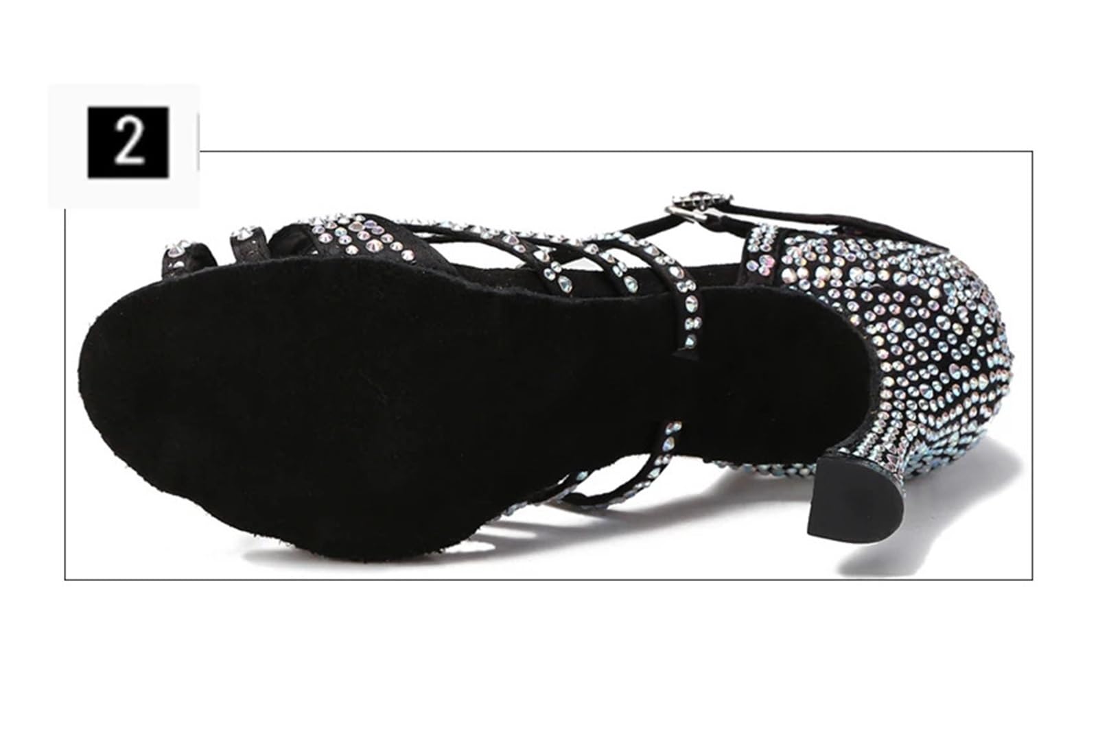 Scarpe Da Ballo Latino Per Le Donne Scarpe da ballo latino da donna in raso di seta con strass lucidi tacchi alti cubani scarpe da ballo salsa scarpe da ballo latino for le donne(Beige heel 7.5CM,5)
