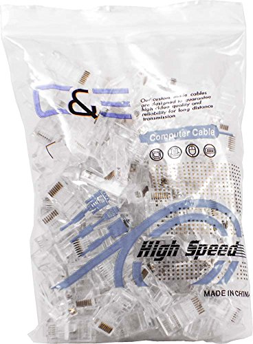 Cat6, Cat5e Crimp connectors, 50 Pieces