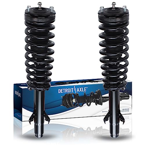 Detroit Axle - 2pc Front Struts for Ford 2006 2007 2008 2009 Fusion Mercury Milan Lincoln MKZ, 2 Complete w/Coil Spring Assembly Replacement Suspension Quick Install Ready Shocks