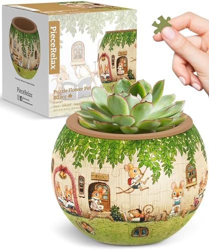 PieceRelax - Vaso de Flores 3D - Smart - Happy Reading - Pequenos...