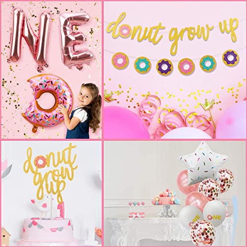 image for Lnlofen Donut First Birthday Party Decoration Supplies Kit, 37Pcs, 1st