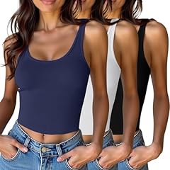 3 Pack - White,black,navy Blue