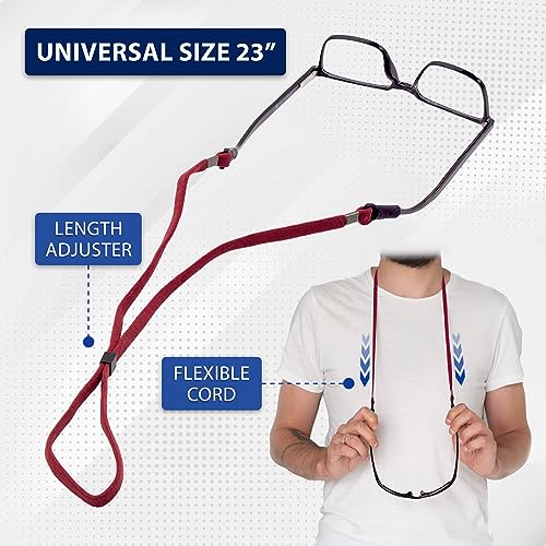 SIGONNA Eye Glasses Holders Around Neck - Glasses Strap Anti Slip - Sunglasses Strap Holder for Men Women - Eyeglasses Strap Lanyard - Eyeglass Holder Strap Chain - 4 Cords — view 5