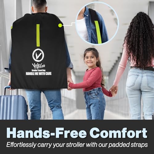 image for V VOLKGO Stroller Bag for Airplane, Jogger & Single Stroller Travel Ba