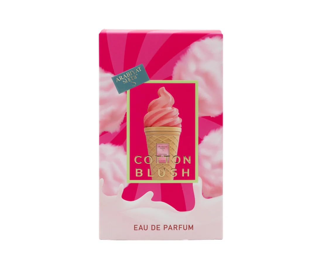 Arabiyat Sugar Cotton Blush Eau de parfum pour femme 100 ml Fabriqué aux Émirats arabes unis
