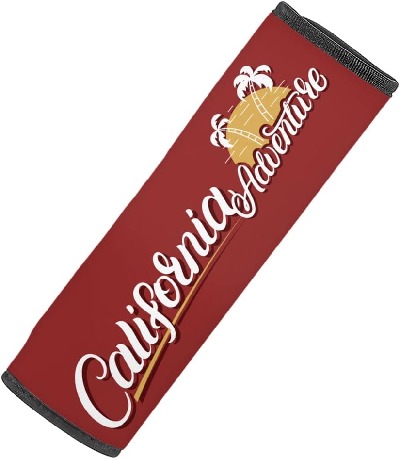 California Adventure Car Seat Belt Pads - Cute Seat Belt Covers - Illustration Seat Belt Covers