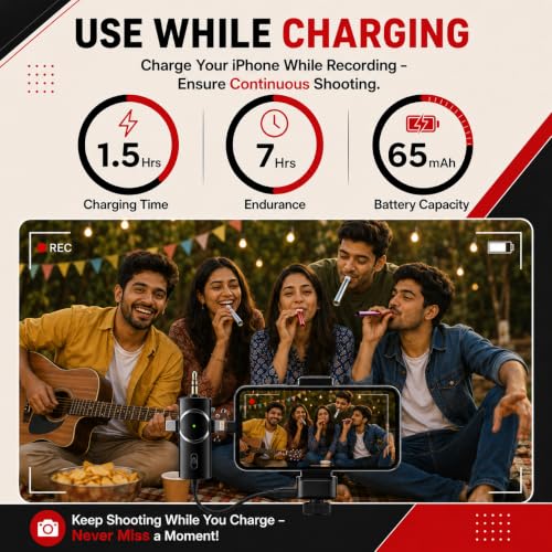 Image of Primate K33 3-in-1 Wireless Lavalier Microphone for Youtubers, Vloggers & Creators | Compatible with iPhone, Android, DSLR, iPad & Type-C Devices | Noise Reduction Mic, 50M Transmission Range
