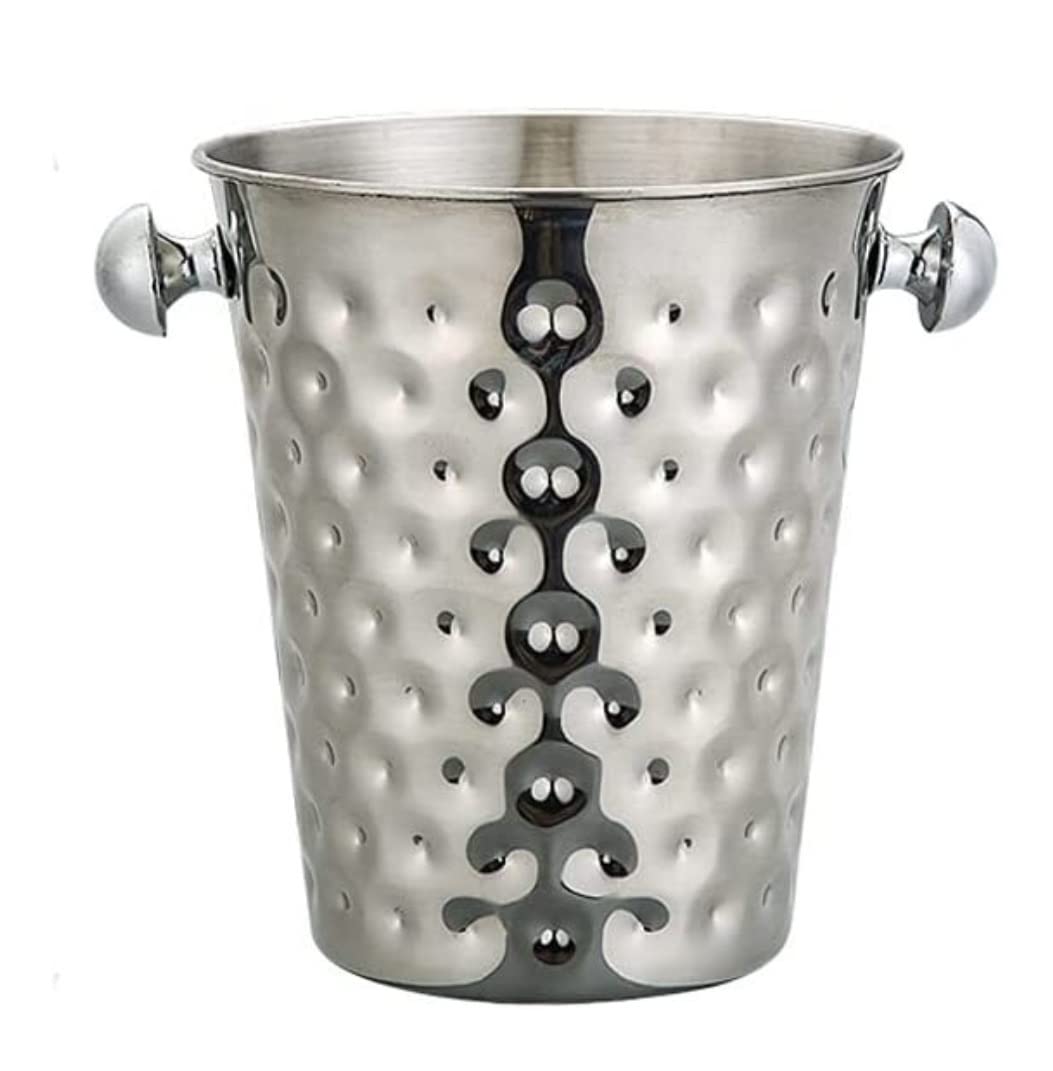 Cubitera Champanera Cubo De Hielo Cubo De Hielo Plástico De Acero Inoxidable Champán para Bebidas Enfriadas En Barras Cubiteras para Botellas(Color:C)