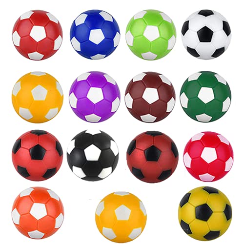 36mm GAO Foosball Balls Multicolor 14 Pack Regulation Size Table Soccer