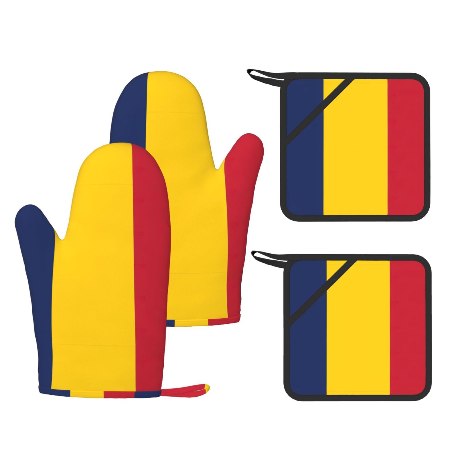 Gants de cuisine et maniques thermiques Tchad anti-brûlure 500°C pour plat chaud et cuisson