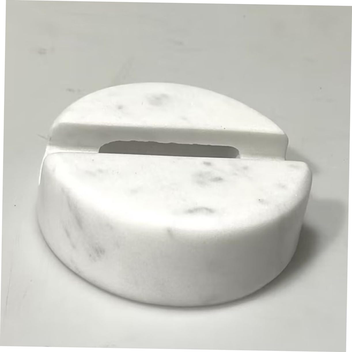 Supporto Telefono in Marmo per Scrivania, Portatile, Moderno | Base Solida, Design Semplice e Moderno, Struttura Robusta, Effetto Decorativo, Forma Compatta