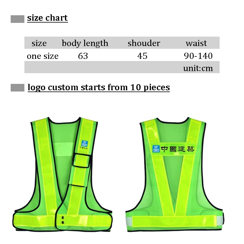 AAPIE Gilet Stradale della Polizia Gilet di Sicurezza Traspirante Gilet da Corsa in Rete con Tasca Gilet ad Alta visibilità Gita di Arrampicata Tempo Libero Quotidiano