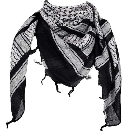 Duke Defense Keffiyeh - Tactical Desert Scarf Cotton Keffiyeh Scarf Military Scarf Keffiyeh Authentic - 100% Cotton Shemagh