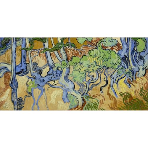 Toile Van Gogh Racines d'arbre 76x101 cm | Impression giclée qualité musée d'art