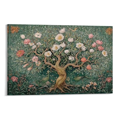 Tableau arbre de vie impression sur toile 30x45cm pour decoration murale de maison