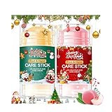 2Pcs Urea Cream 60% for Feet & Dry Cracked Skin, Christmas Hand Cream Cracked Heel Repair Stick, Maximum Strength Moisturizing Foot & Hand Balm, Repair Creams Christmas Gift Sets (Peach Flavour)