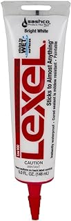 SASHCO 13043 Lexel Synthetic Rubber, 5 oz Tube, White, Voc