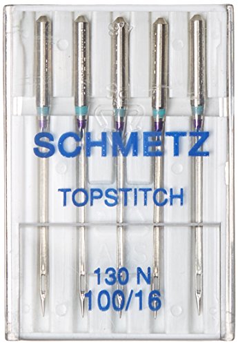 SCHMETZ Topstitch Machine Needle 16/100, Size 100/16 5/Pkg