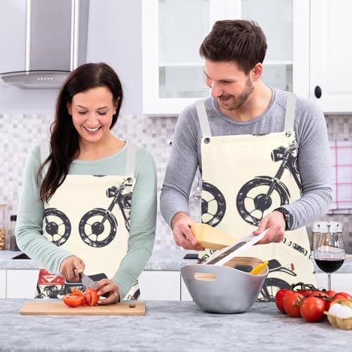 Tablier de serveuse pour cuisine lavable et ajustable avec 4 broches - 6