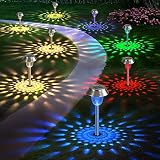 Sibinsy Solar Garden Lights Decorative Metal Solar Pathway Lights Outdoor Lawn Lights Solar Powered