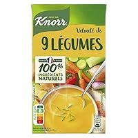 Epicerie salée Soupes et croûtons Soupes déshydratées, Préparations pour potages, Veloutés instantanés KNORR Knorr Soupe Liquide Velouté De 9 Légumes Brique 1L