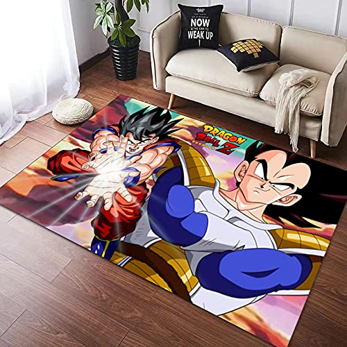 HoodieBBQ Anime Super Doux Tapis de Salon 3D Dragonball Z Goku Imprimé Les Tapis, pour Chambre Décoratif pour la Maison Pièce Tapis de canapé-120x160cm-A_80x120cm Cover