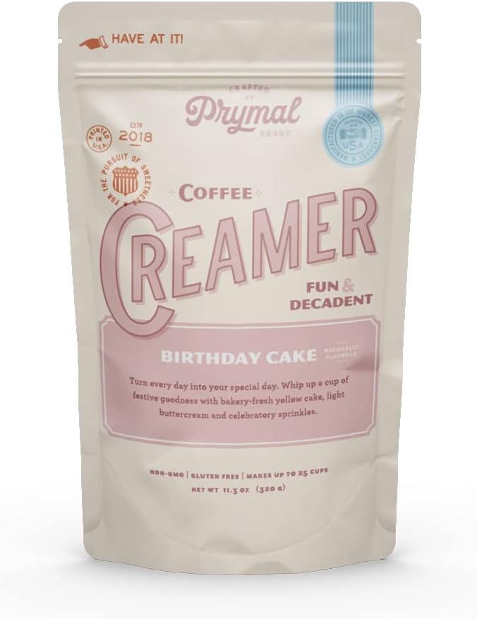 - Birthday Cake Coffee Creamer - Keto Friendly Sugar Free Non-Dairy Low Carb