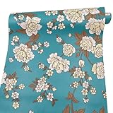 SimpleLife4U Vintage Peony Decorative Contact Paper Self Adhesive Shelf Drawer Liner Christmas Wall Art