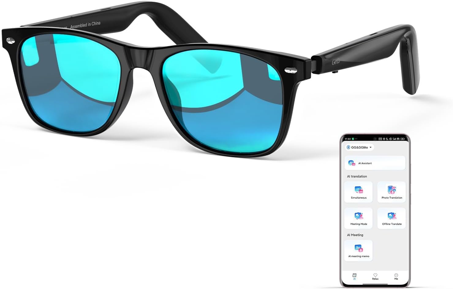 GetD AI Glasses, Smart Glasses Powered by ChatGPT, Real-Time AI Translation