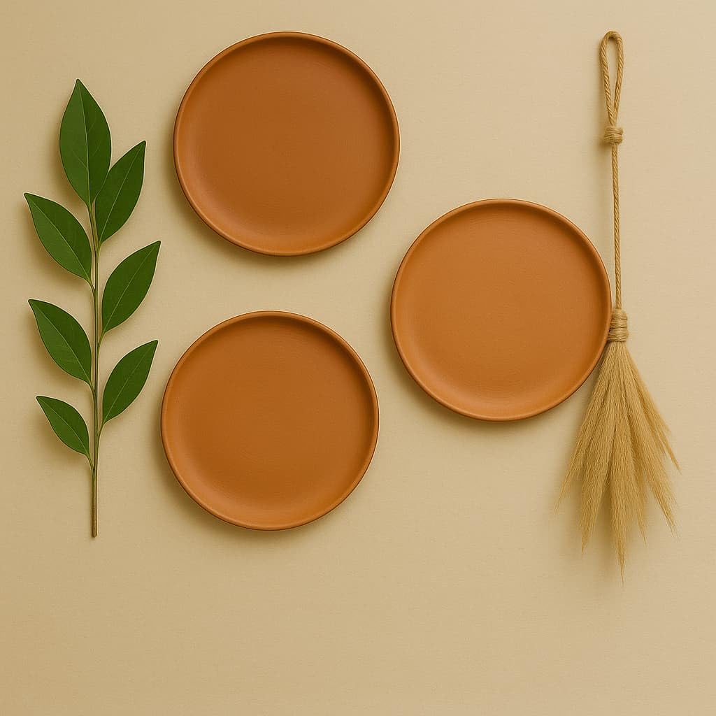 Terracotta Wall Plates - Handcrafted Rustic Décor -5