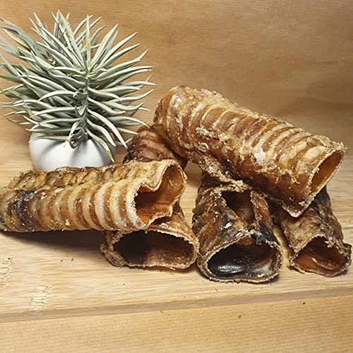 MinMont Pets- Beef Trachea - Air Pipe - 12cm - 100% Beef - Natural Chew for Dogs - Raw Feeding - No Rawhide - 200g (approx 5 Pieces)