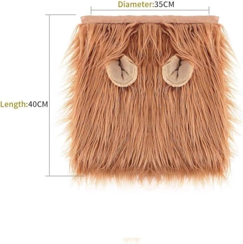 Löwenperücke Hund. Hundekostüm für Halloween und Karneval. Kostüme für, Mittlere oder Große Hunde. Haustierkostüm. Lass deinen treuen Freund den Karneval verzaubern.