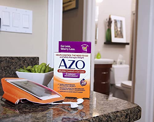 AZO Bladder Control with Go-Less® & Weight Management Dietary Supplement | Helps Reduce Occasional Urgency* | Promotes Healthy Metabolism* | Supports a Good Night’s Sleep* | 48 Capsules (Pack of 2) - image 6