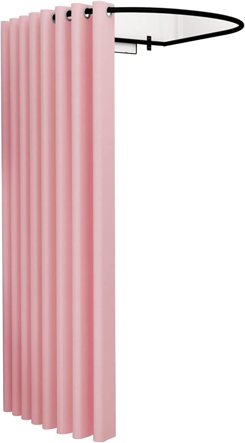 Baiying Dressing Changing Room, Track Semicircular Fitting Room Landing Linen Cloth Partition Curtain, Privacy Screen Distinction For Outdoor Camping, Toilet Baiying