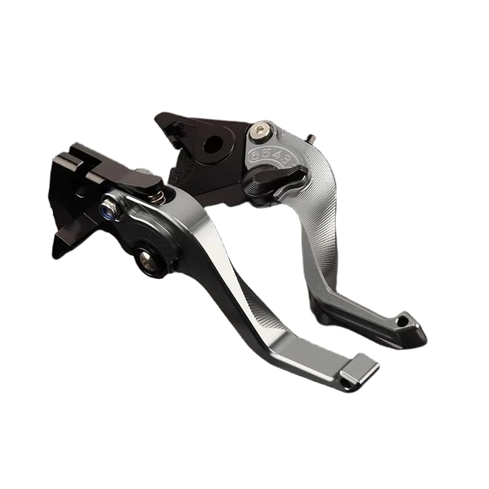 Alinng Grey Clutch Brake Lever Handle For Cf&Moto 450Mt 800Mt 800Mtx 700Clx Heritage/Adventure Motorcycle Adjustable Short Brake Clutch Levers