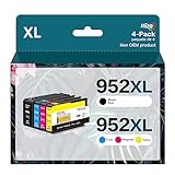 Stiizo 952XL Higher Yield Upgraded Ink Cartridges Replacement for 952 XL Compatible with OfficeJet Pro 8710 8720 8702 7720 7740 8715 8730 8740 8216 8725 8700 Printer (4 Pack)