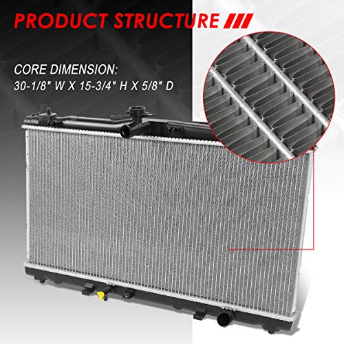Image of Auto Dynasty 13270 Radiator for 2012-2018 Toyota Avalon Camry 3.5L V6