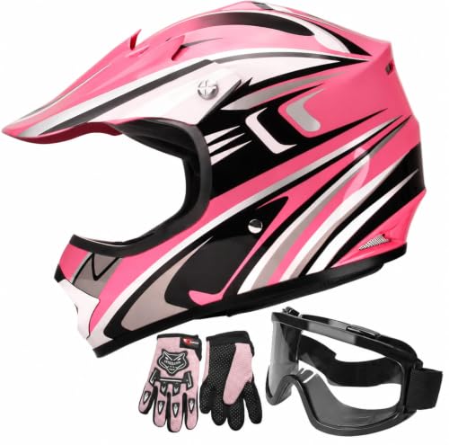JAGASOL DOT Youth Motocross Offroad Street Dirt Bike Helmets...