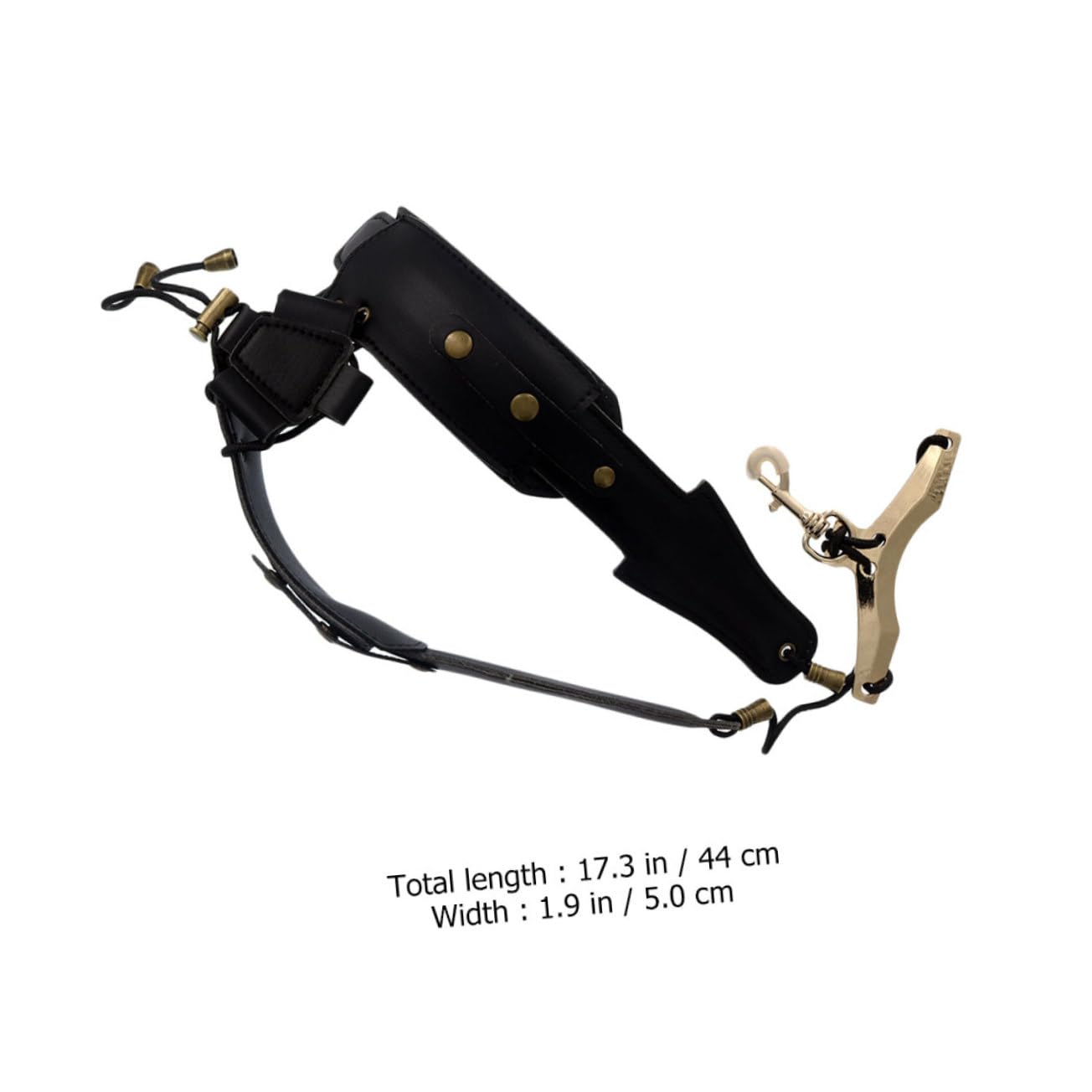 1pezzi Tracolla per Sassofono in Pelle Imbracatura Portatile per Sassofono Accessori per Fissaggio Comodo per Strumento