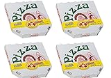 Mini Gummy Candy Pizzas in Real Pizza Box - 4.5 Inches in Diameter, 3 oz each (Pack of 4)