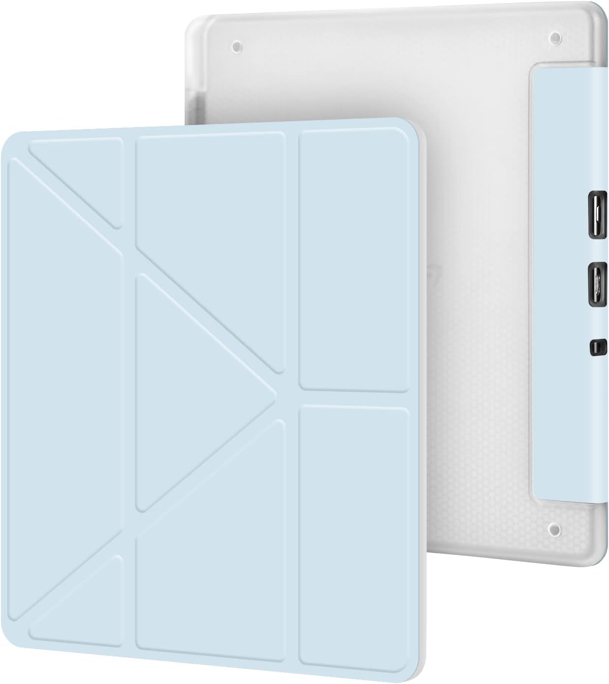 Stand Case for Kindle Scribe - Premium Folio Leather Cover with Pen Holder, Auto Sleep/Wake - Compatible with 10.2 Inch Kindle Scribe (2022/2024 Release), ice Blue